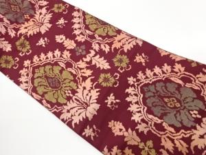 花葉模様織出し名古屋帯